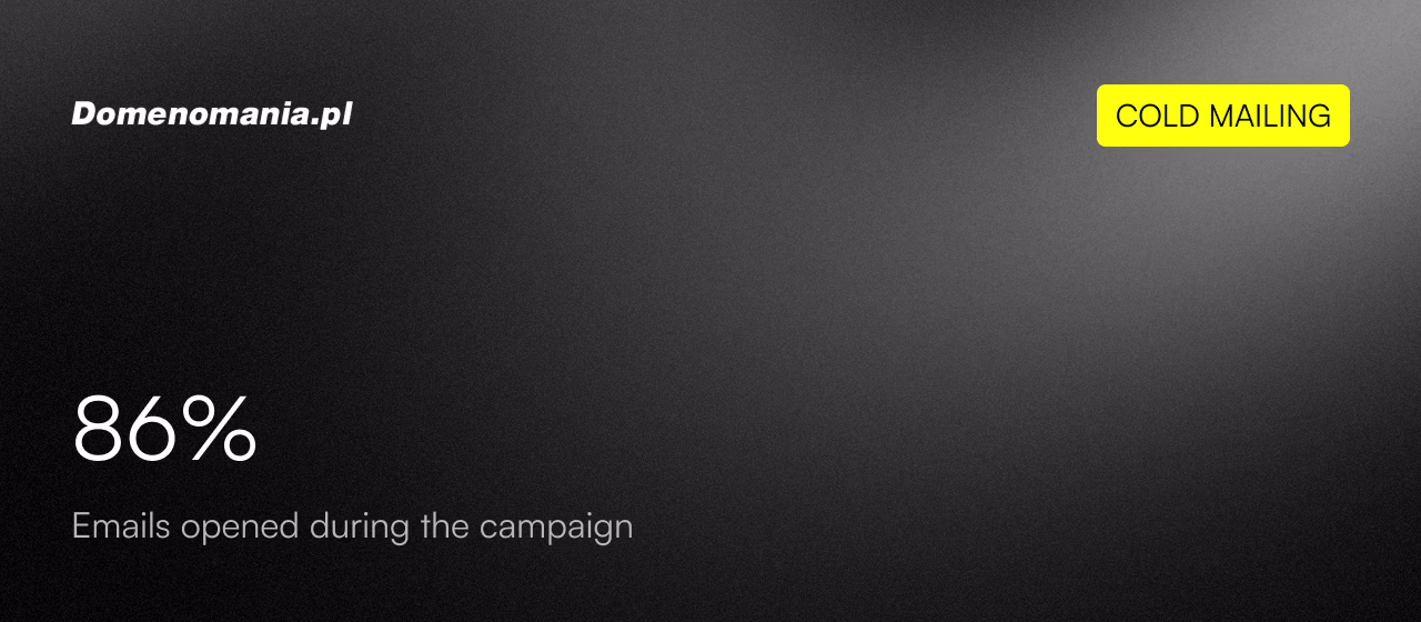 How we helped Domenomania reach CEOs of software houses and marketing agencies, generating 15 qualified leads in just 34 days